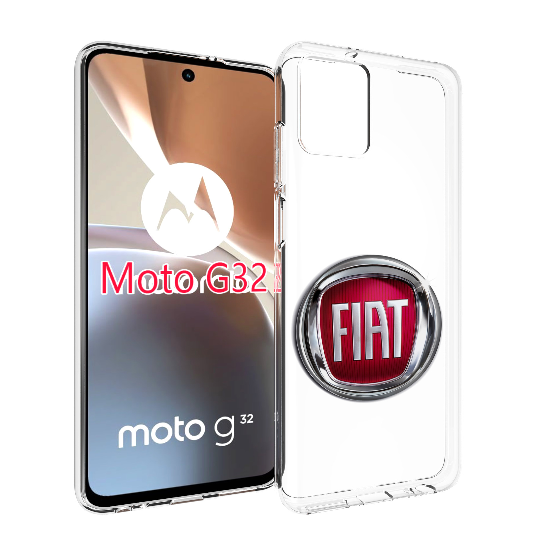

Чехол MyPads fiat мужской для Motorola Moto G32, Прозрачный, Tocco