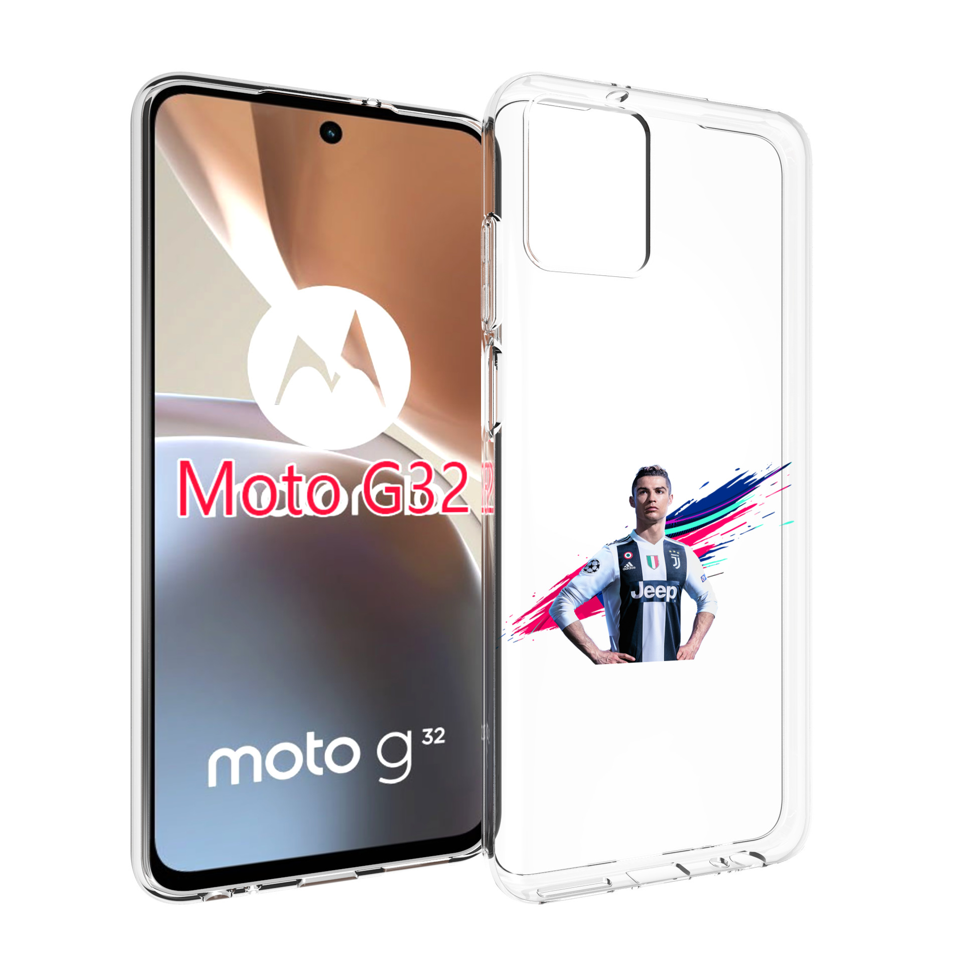 

Чехол MyPads fifa-Криштиану-Роналду мужской для Motorola Moto G32, Прозрачный, Tocco