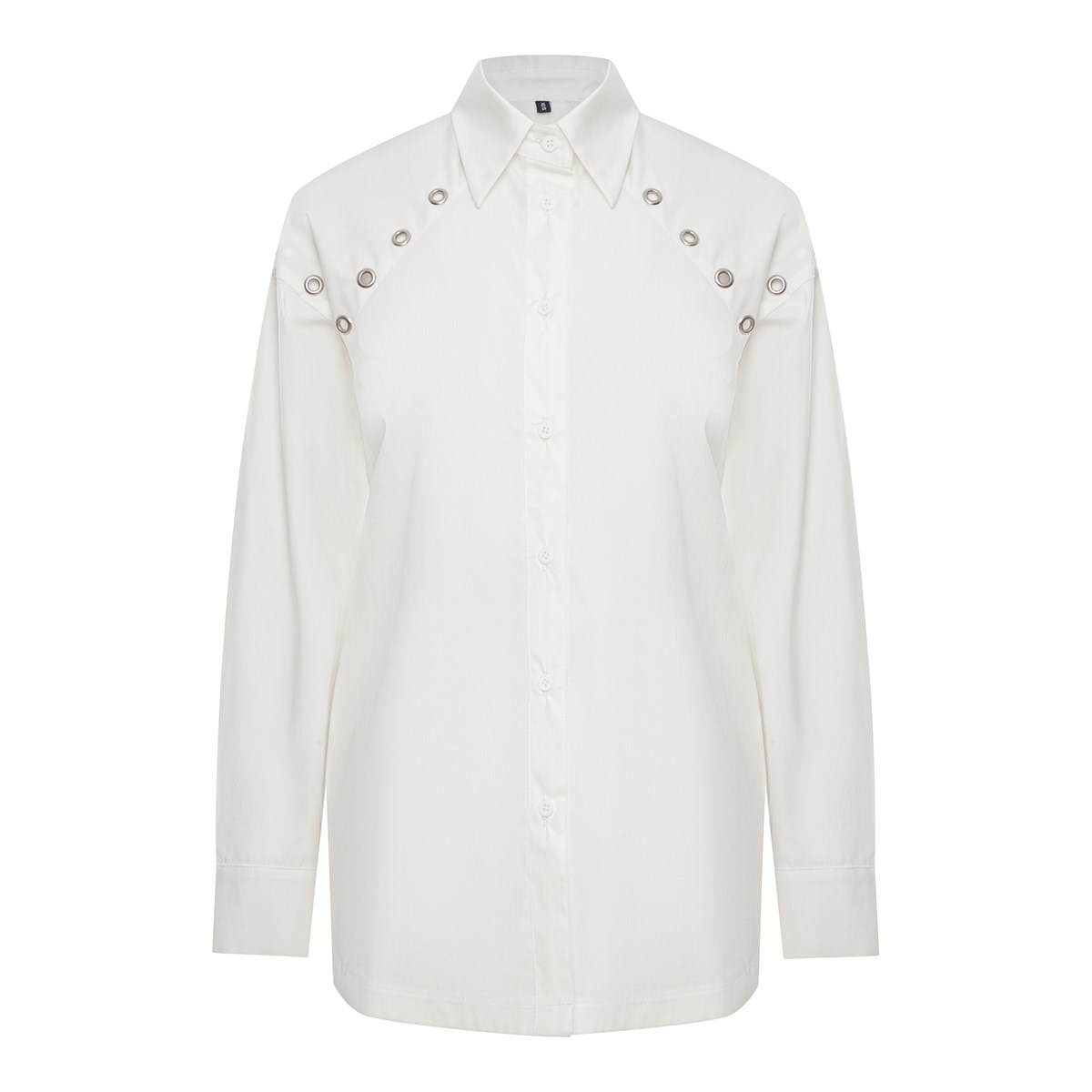 

Рубашка женская Lckn 55998 белая M/L, Белый, 55998