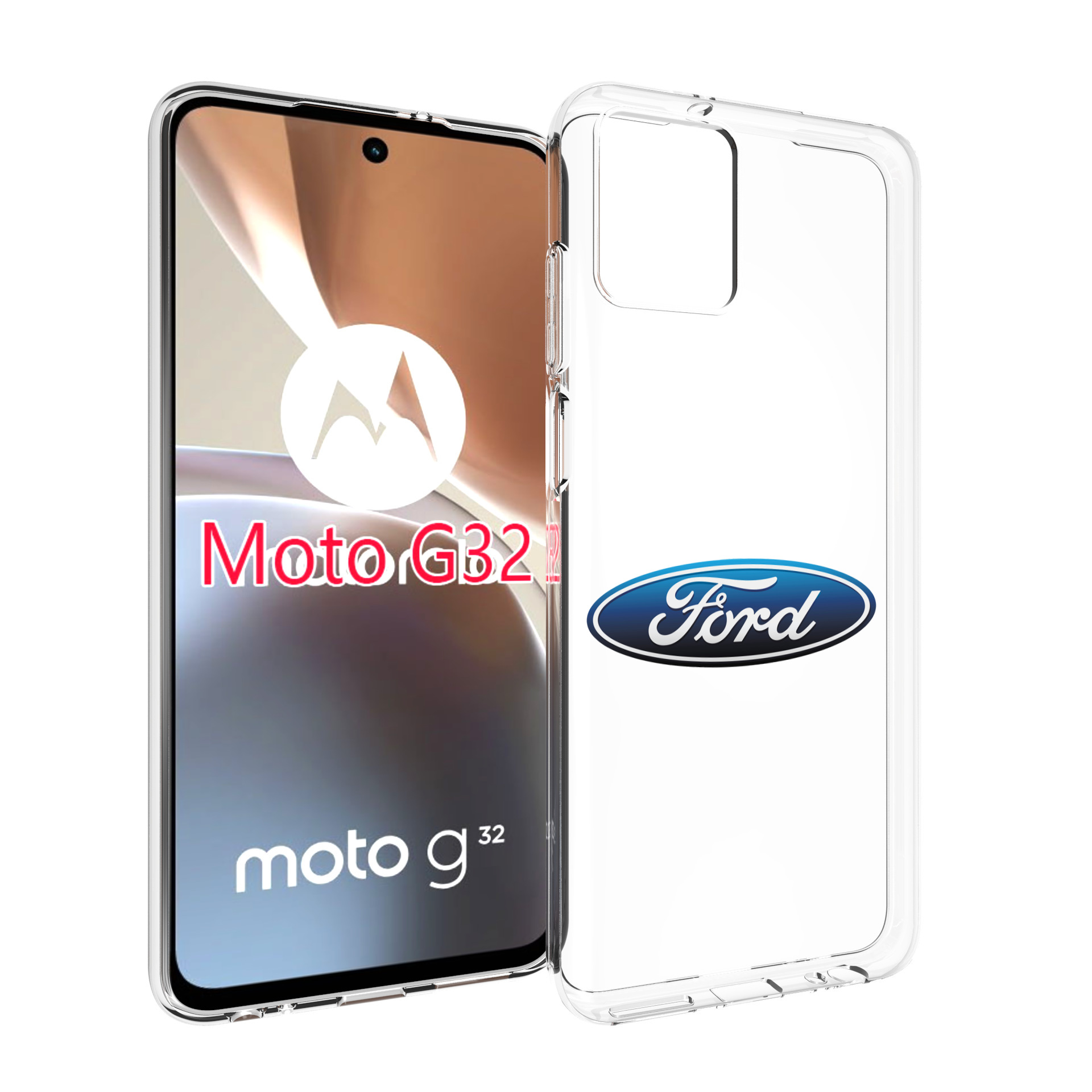 

Чехол MyPads ford-3 мужской для Motorola Moto G32, Прозрачный, Tocco
