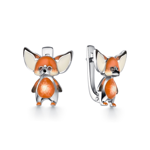 Серьги из серебра с фианитом DEWI KIDS 902021925