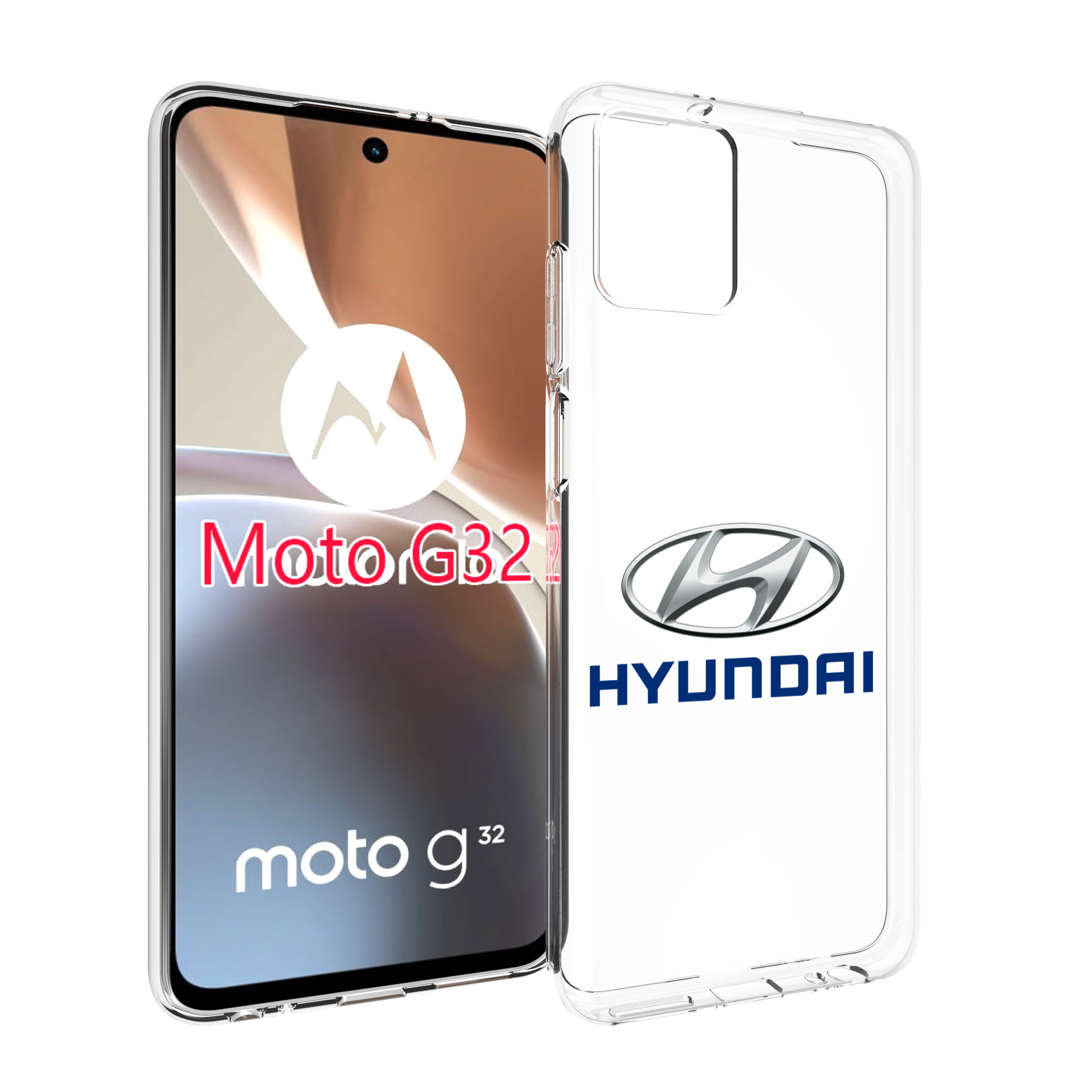 

Чехол MyPads hyundai-4 мужской для Motorola Moto G32, Прозрачный, Tocco