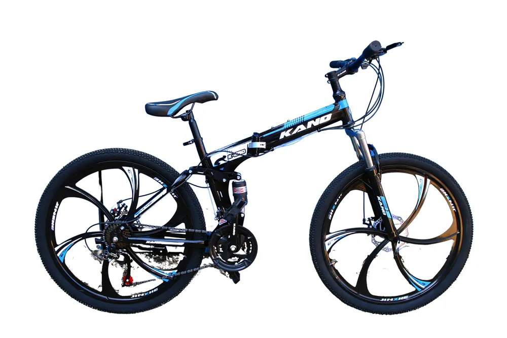 

Велосипед складной KANO K260S, 26" 2021 черный-синий