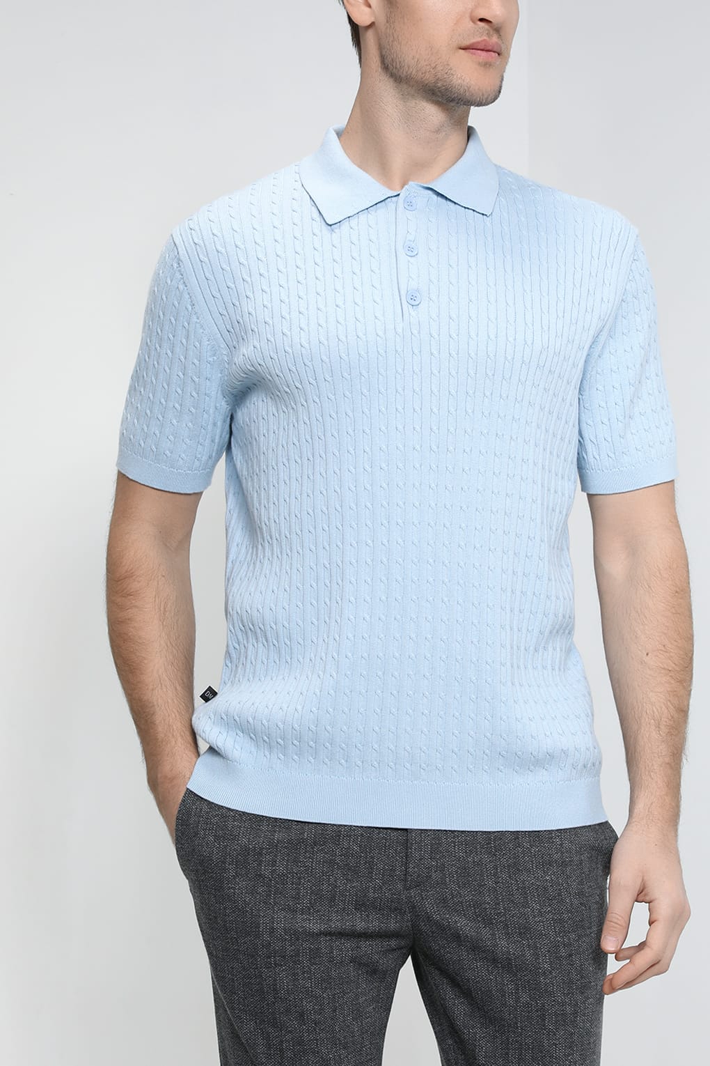 

Футболка мужская D.Molina DM2301Т1437-009 голубая 2XL, Голубой, DM2301Т1437-009