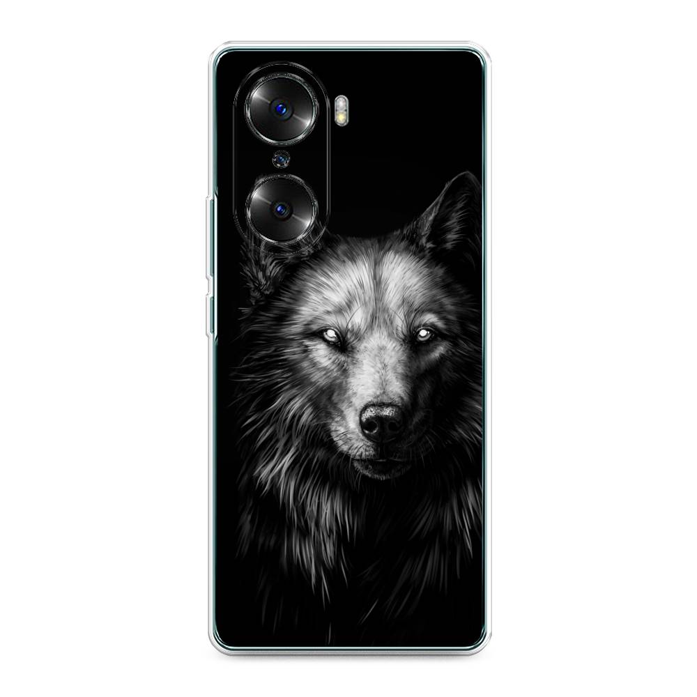 

Чехол Awog на Honor 60 "Волк черно белый", Разноцветный, 6106650-1