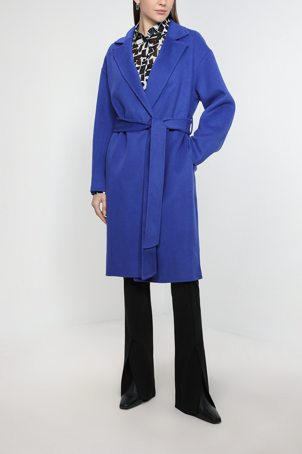 Пальто женское SABRINA SCALA SS23016207-005 синее 44 RU