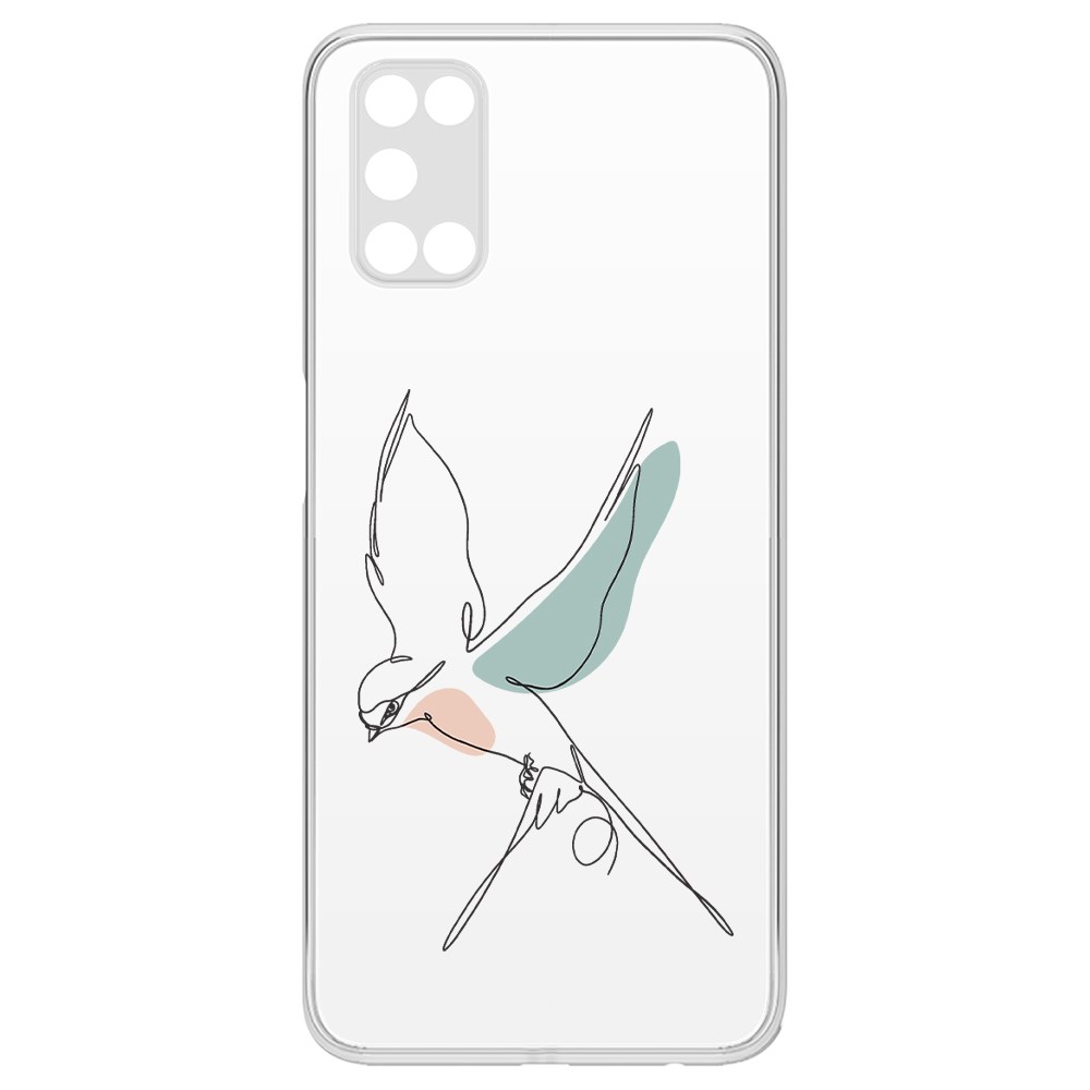 фото Чехол-накладка krutoff clear case полет для oppo a52