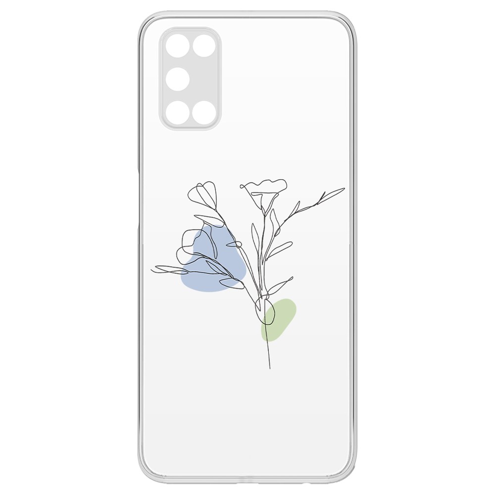 фото Чехол-накладка krutoff clear case эустома для oppo a52