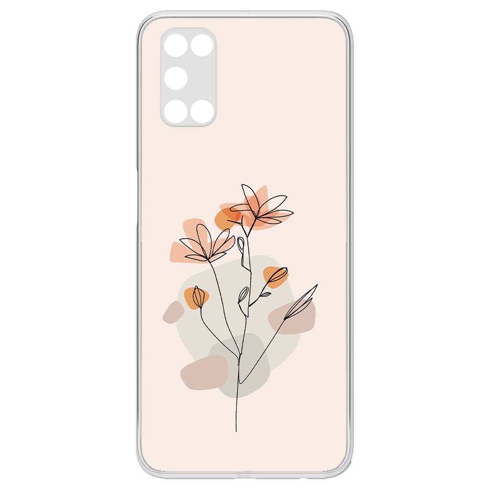 

Чехол-накладка Krutoff Clear Case Ромашки для Oppo A92
