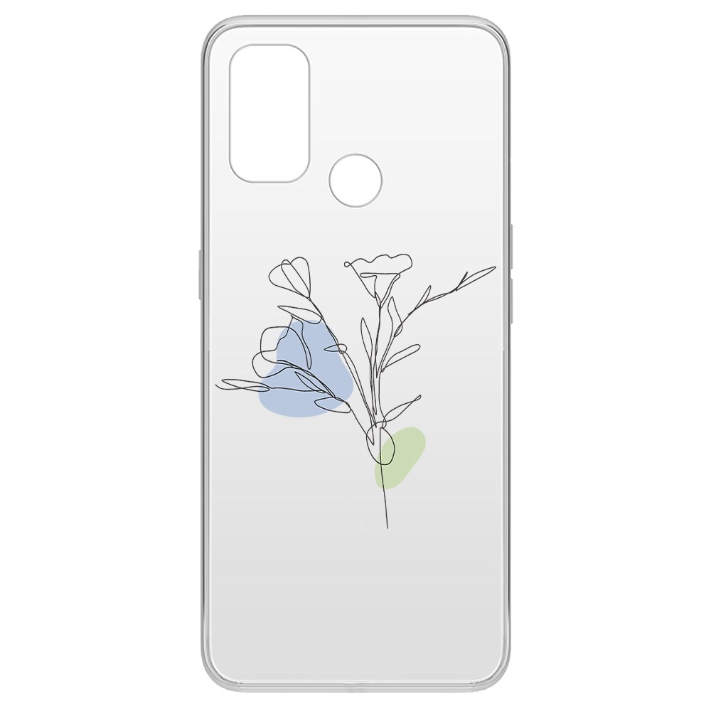 

Чехол-накладка Krutoff Clear Case Эустома для Oppo A53 (2020), Прозрачный