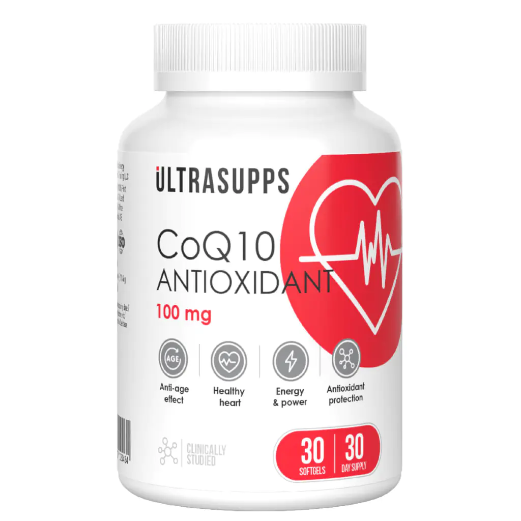 

Ultrasupps Coenzyme Q10 100 мг 30 капсул