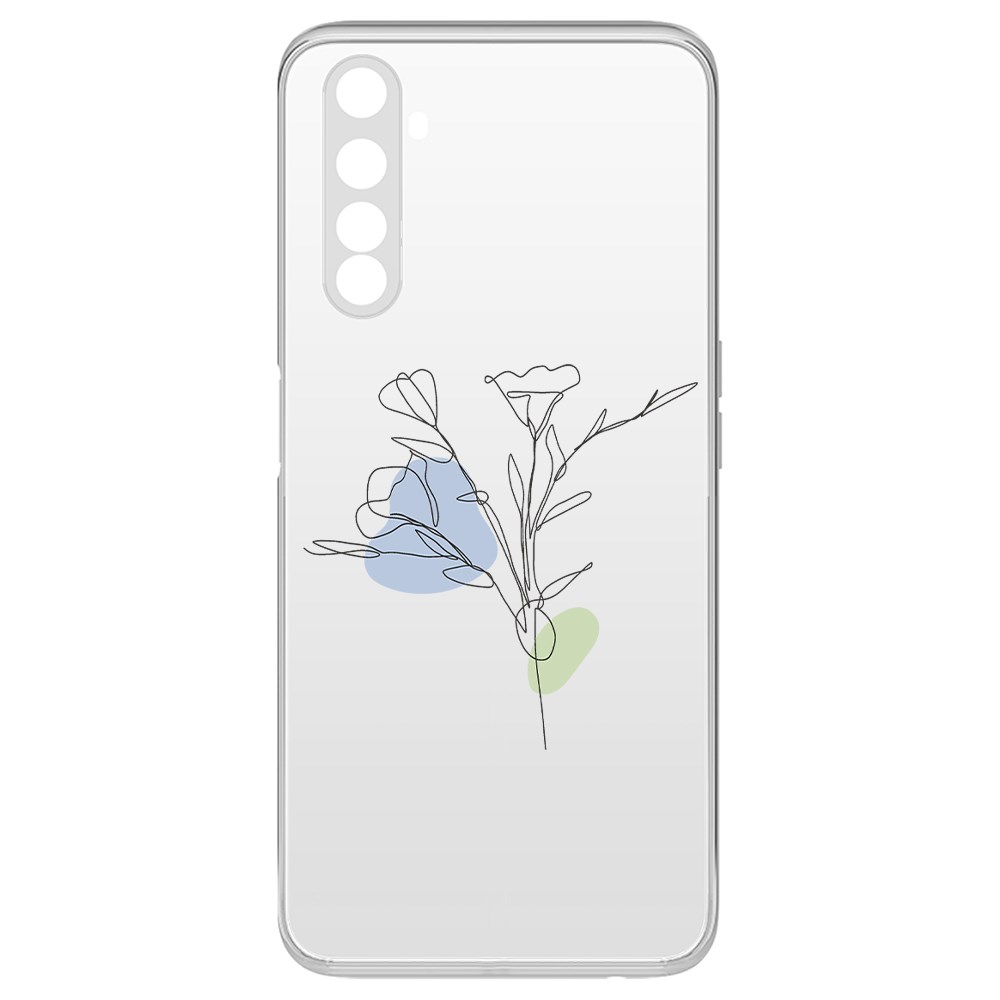 фото Чехол-накладка krutoff clear case эустома для realme 6