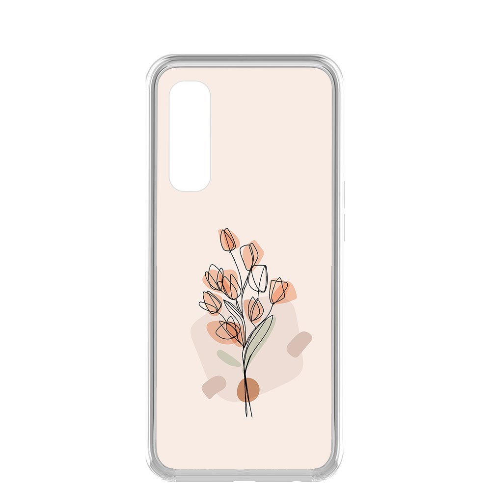 

Чехол-накладка Krutoff Clear Case Букет тюльпанов для Realme 7