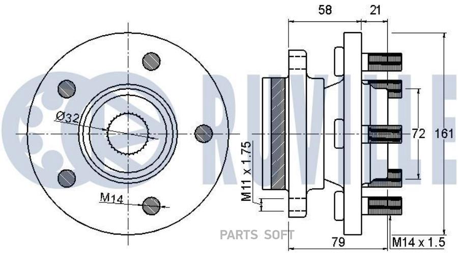 Ступица Колеса В Сборе Land Rover Discovery Iii/Iv 04-18/Range Rover Sport I 05-13