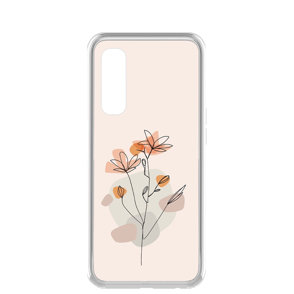 

Чехол-накладка Krutoff Clear Case Ромашки для Realme 7