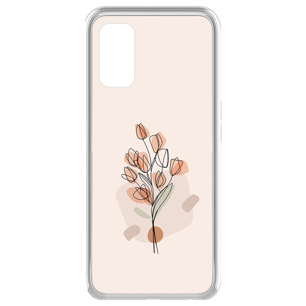 

Чехол-накладка Krutoff Clear Case Букет тюльпанов для Realme 7 Pro