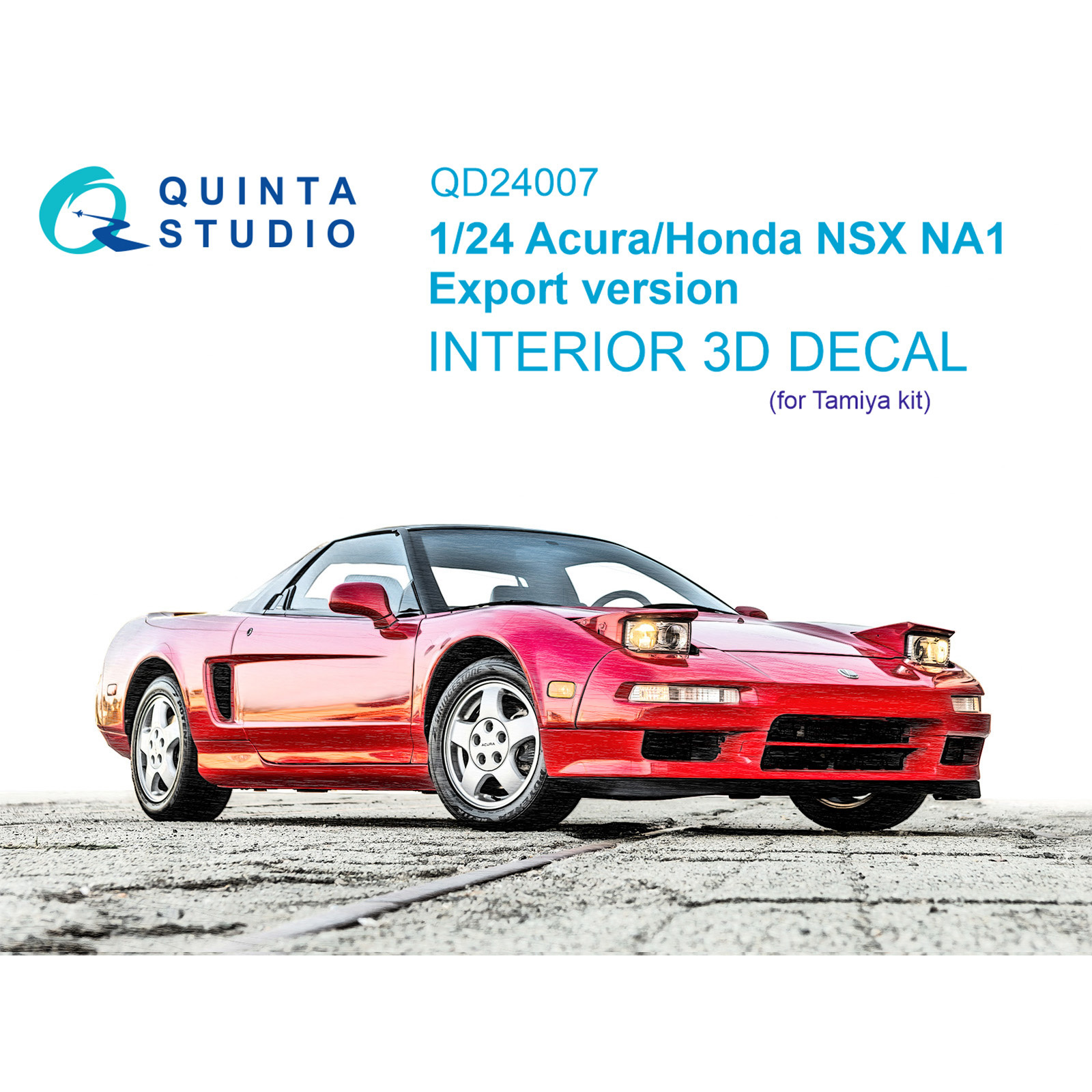

3D Декаль Quinta Studio интерьера кабины Acura-Honda NSX NA1 Export version QD24007, Цветной