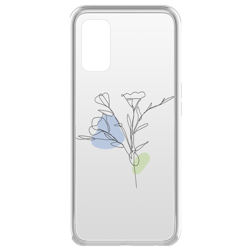 фото Чехол-накладка krutoff clear case эустома для realme 7 pro