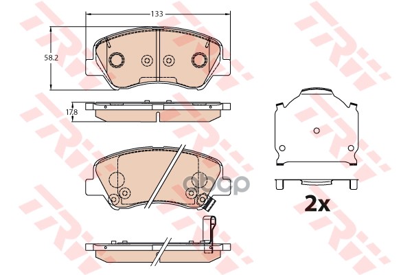 

Тормозные колодки TRW GDB3630