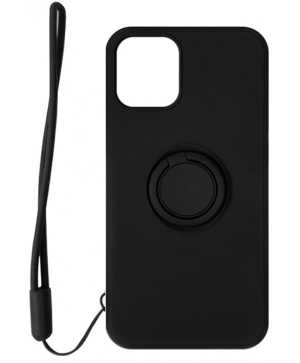 

Клип-кейс Gresso Ring+String для Apple iPhone 12 Pro Max (черный), Ring+String для Apple iPhone 12 Pro Max (черный)