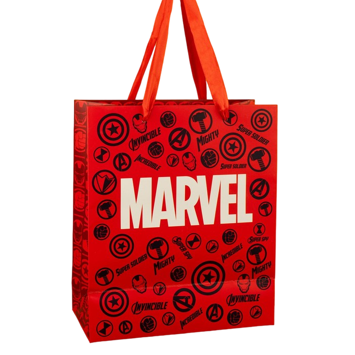 

Пакет ламинат вертикальный "MARVEL", Мстители, 23х27х11,5 см, Разноцветный