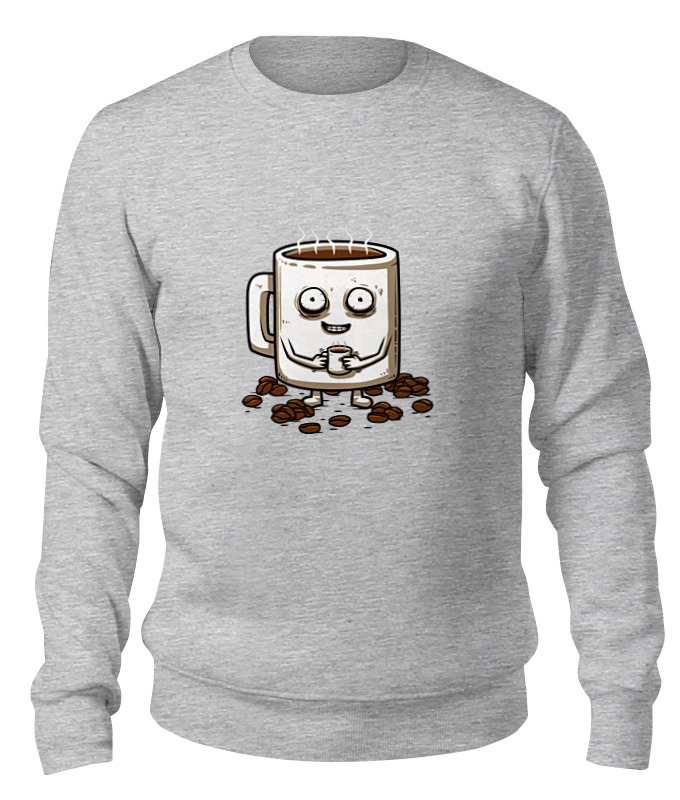

Свитшот унисекс Printio Кофе (coffee) серый L, Кофе (coffee)