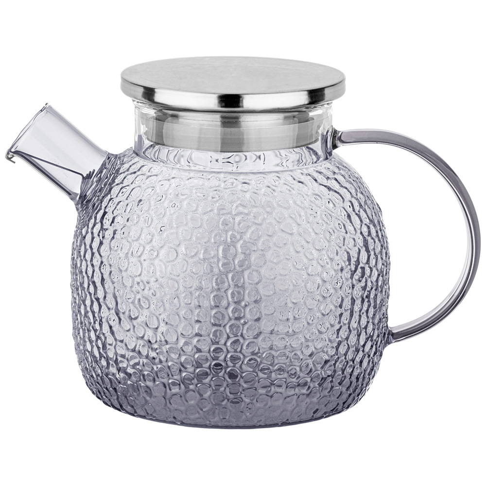 

Чайник заварочный Agness Smoky 1л жаропрочное стекло 887-206_, Серый