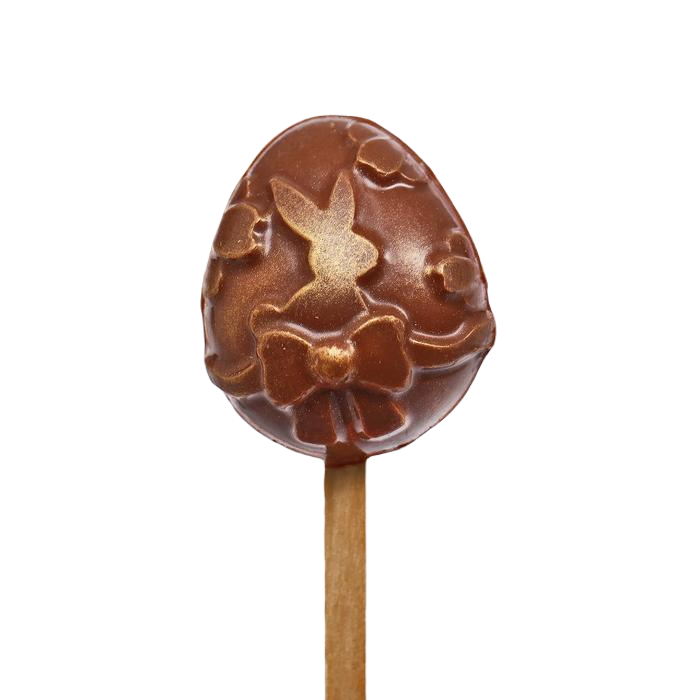 фото Шоколад фигурный пасхальный яйцо на палочке молочный, 15 г chocolavie