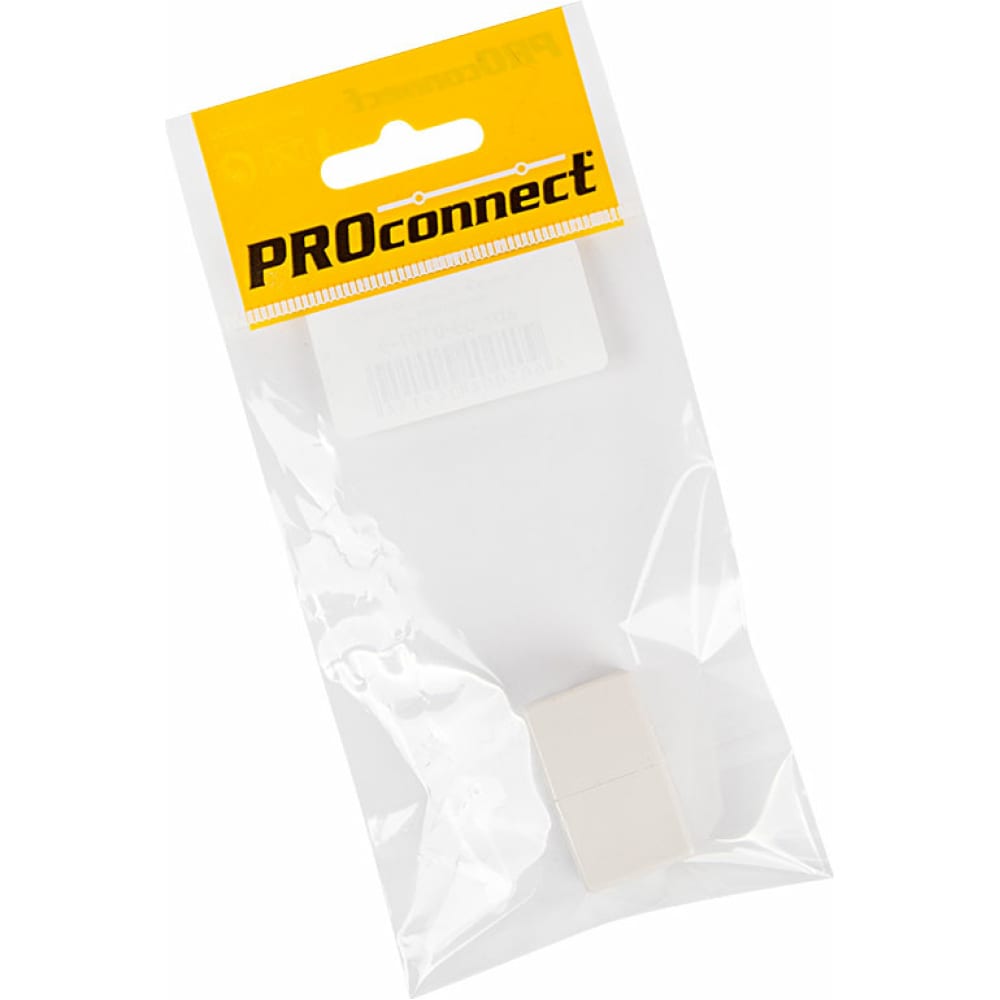 Соединитель Proconnect RJ-45 - RJ-45 розетка-розетка м (22875813) белый