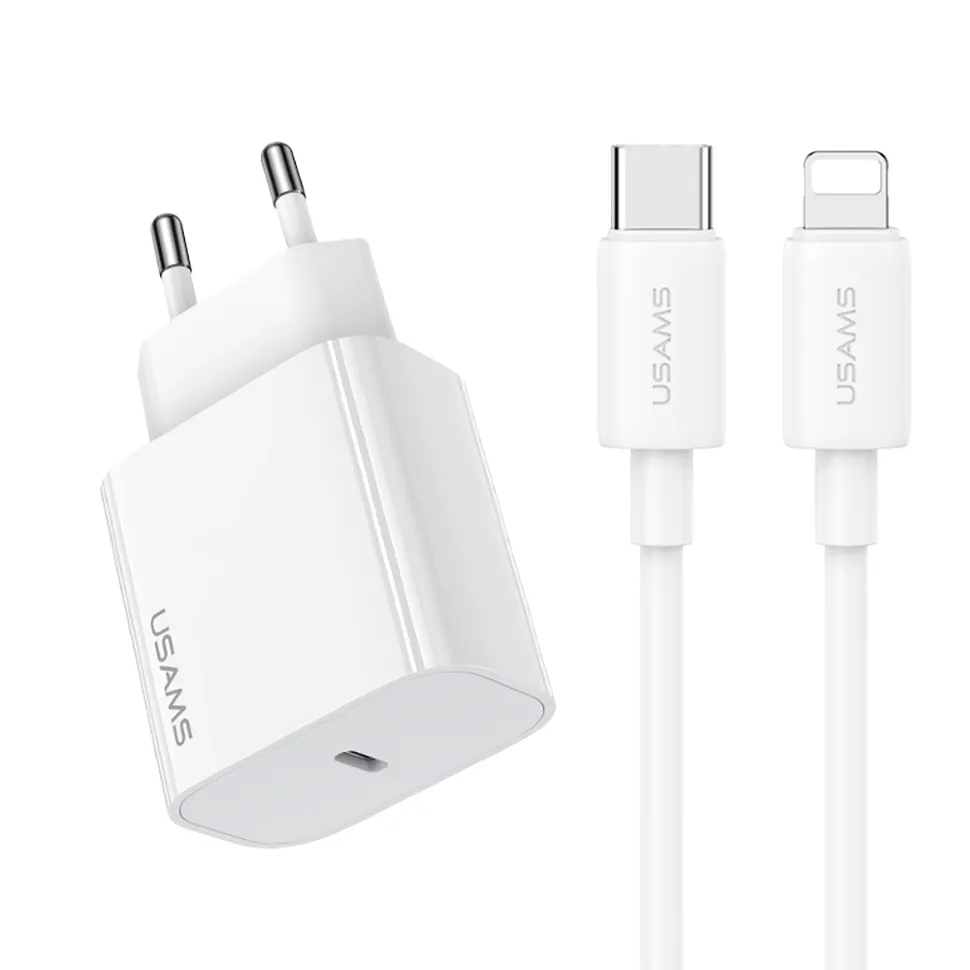 

Сетевое зарядное устройство USAMS CC226 lightning 1xUSB Type-C 3 А, CC226