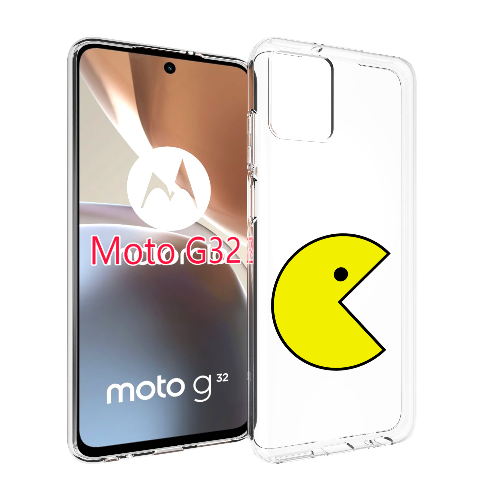 

Чехол MyPads pacman для Motorola Moto G32, Прозрачный, Tocco