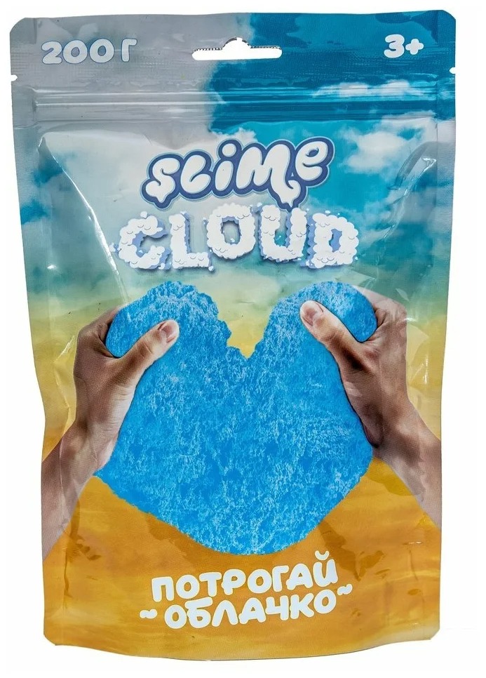 фото Слайм slime cloud голубое небо 80 г