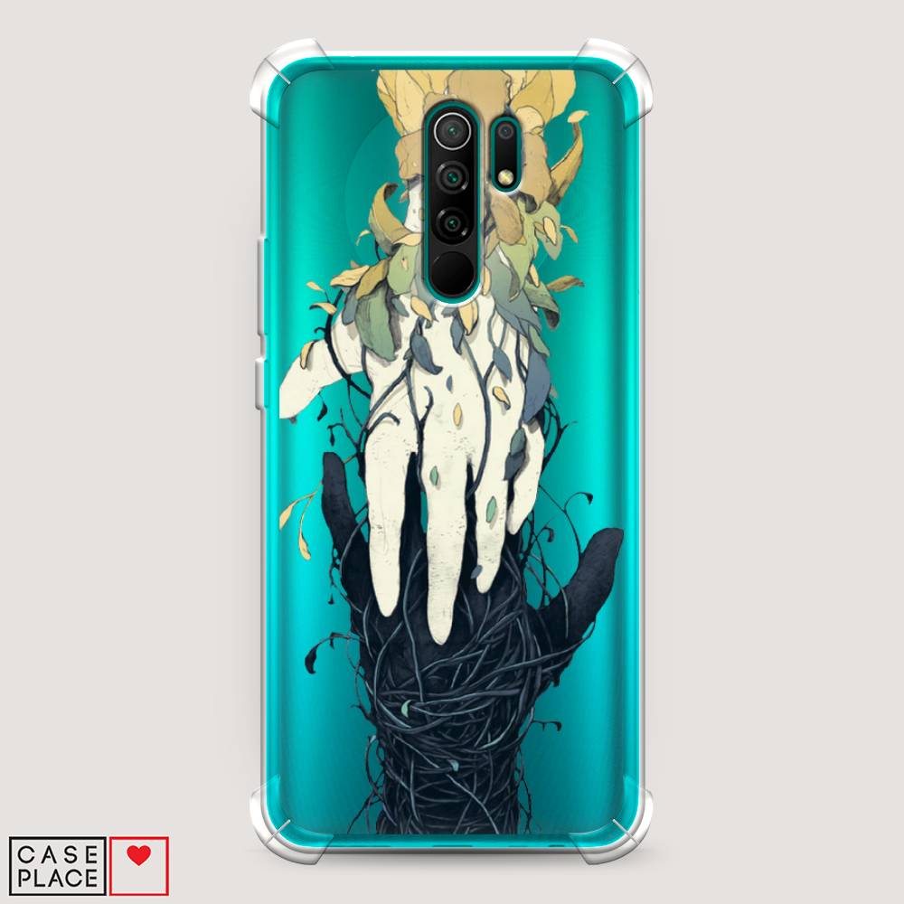 

Чехол Awog на Xiaomi Redmi 9 "Сплетения рук", Разноцветный, 38351-1