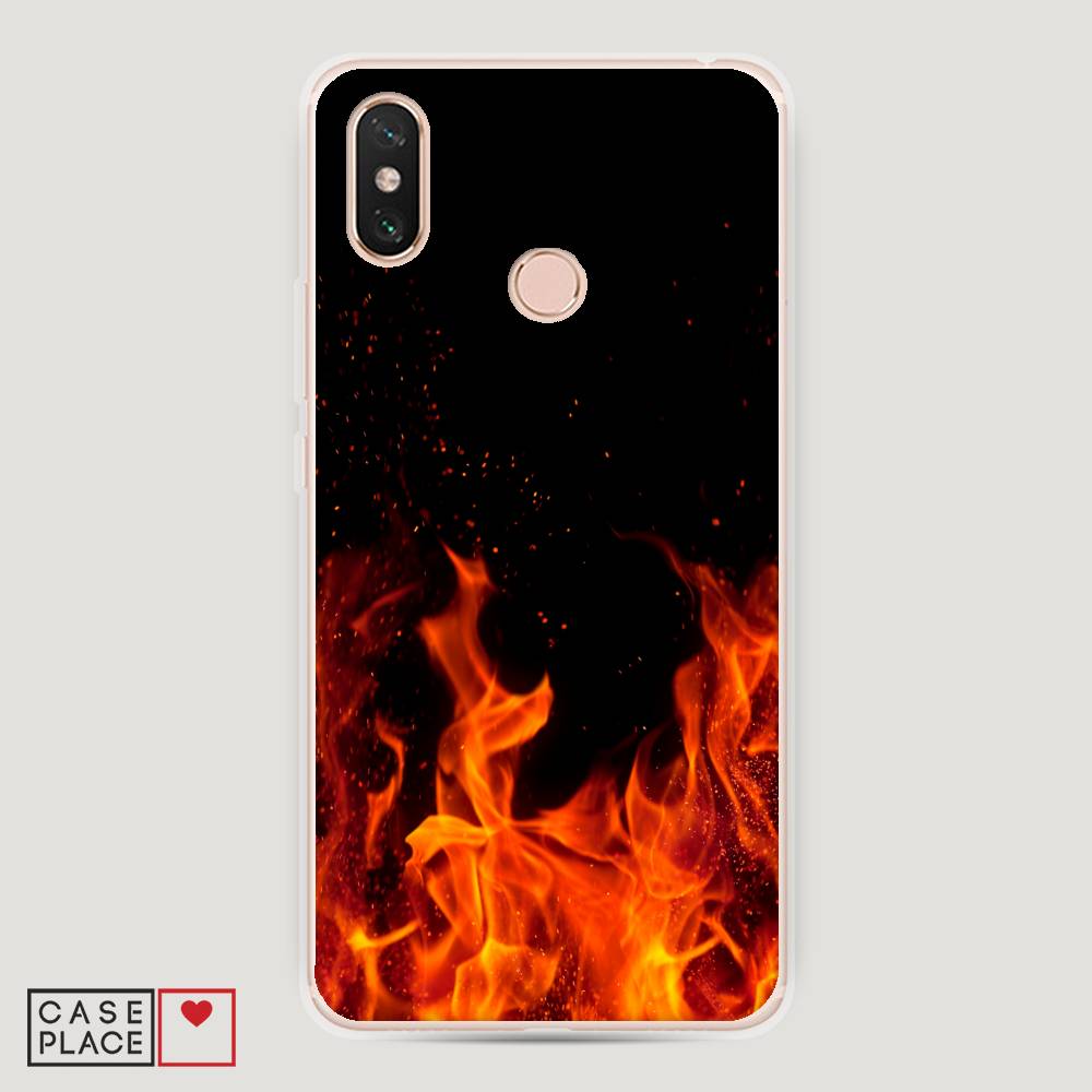 

Пластиковый чехол "Все в огне" на Xiaomi Mi Max 3