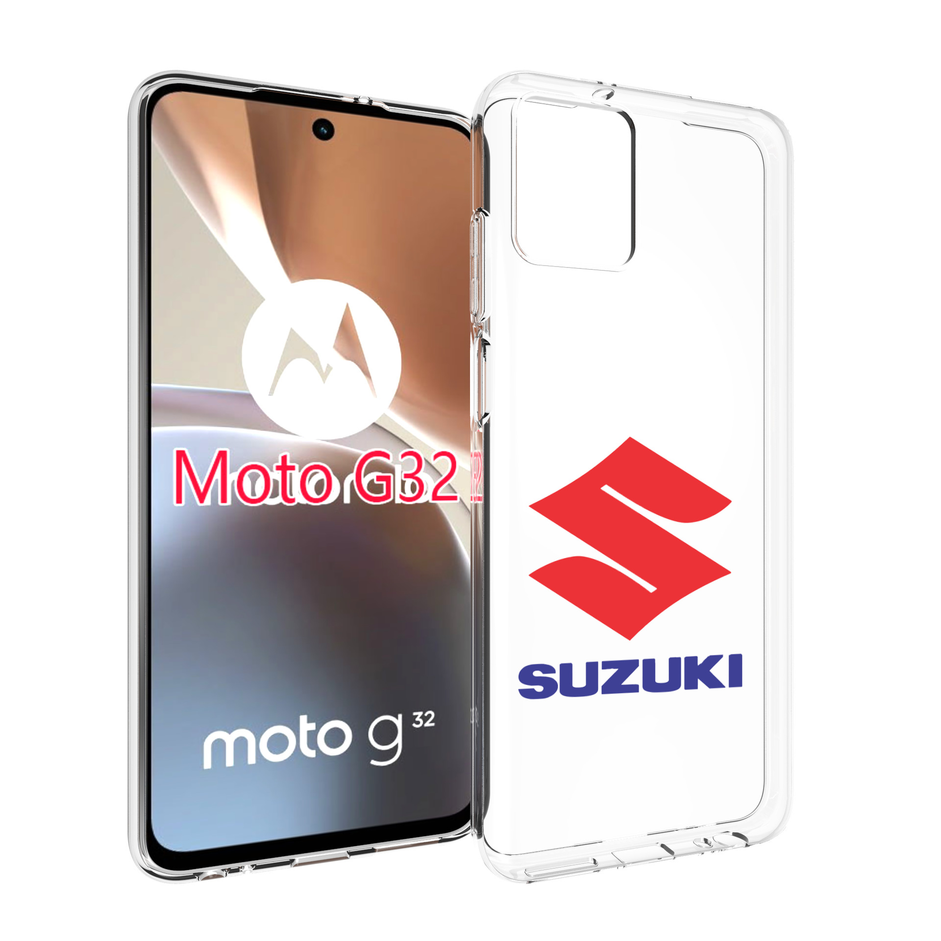 

Чехол MyPads suzuki-3 мужской для Motorola Moto G32, Прозрачный, Tocco