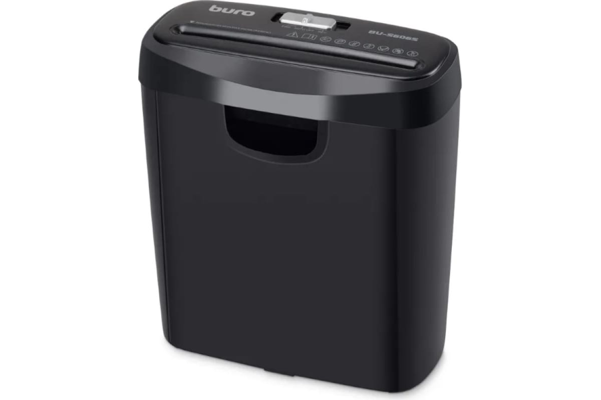 

Уничтожитель бумаг Buro Home BU-S606S, P-2, 5 мм, 6 лист. одновременно, 11л