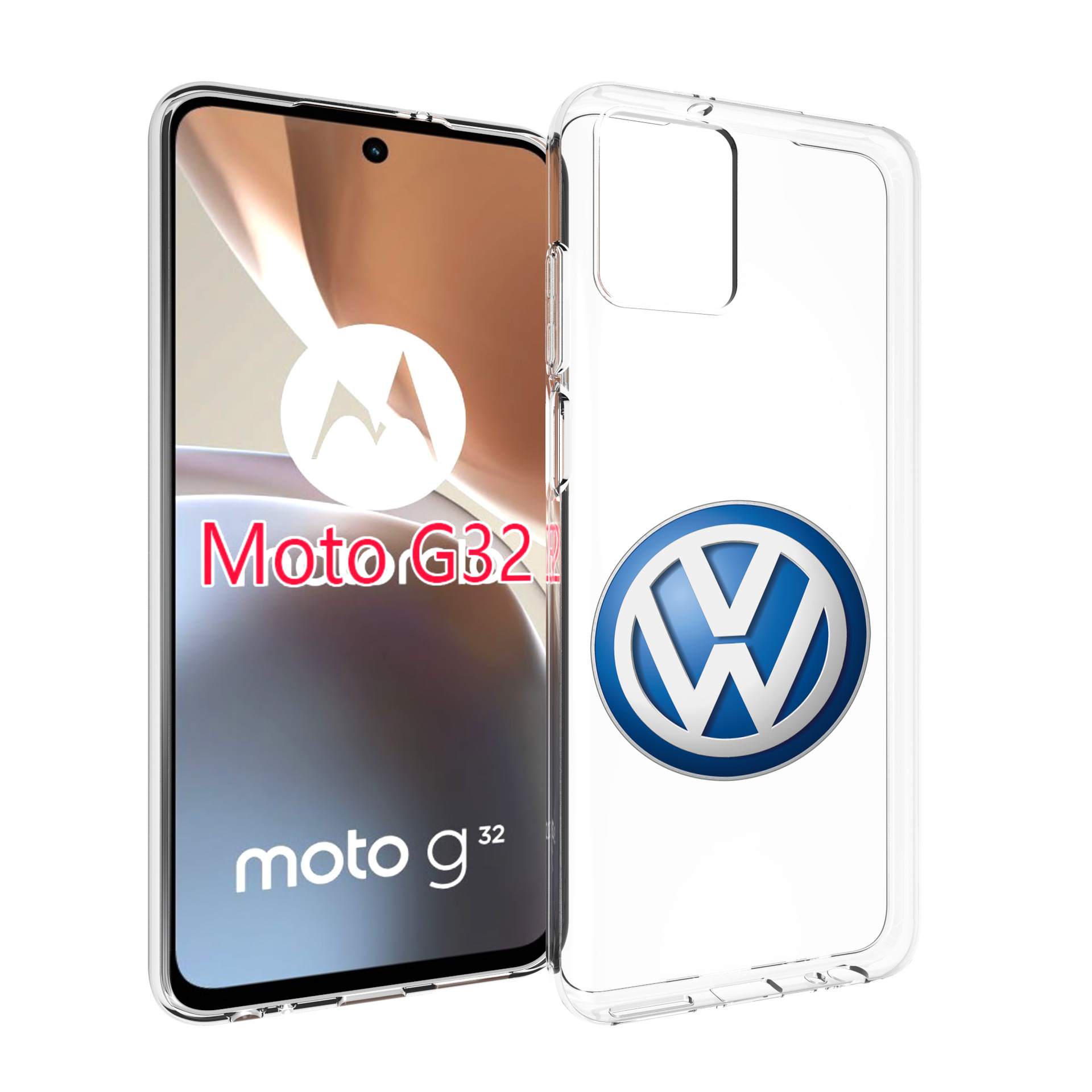 

Чехол MyPads volkswagen мужской для Motorola Moto G32, Прозрачный, Tocco