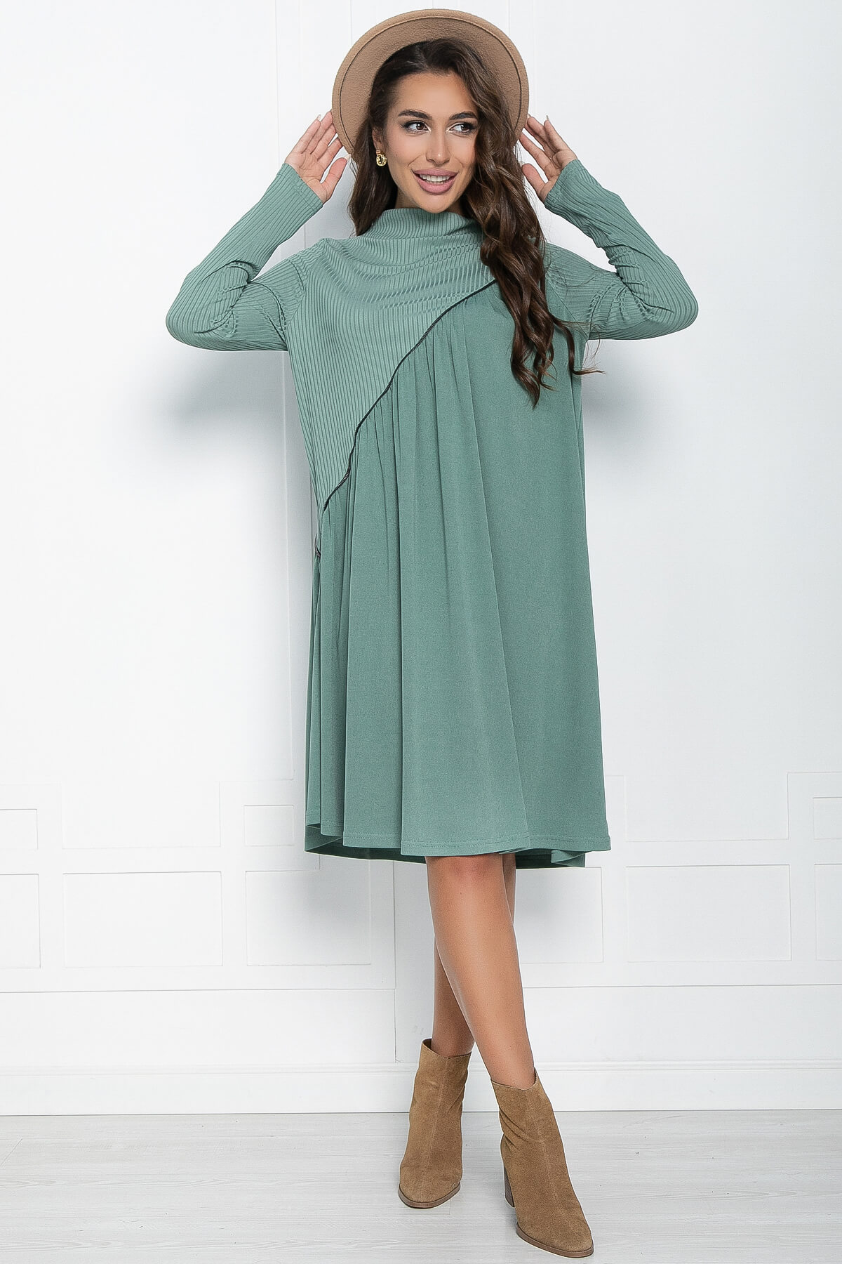 

Платье женское LT Collection Мару хаки 44 RU, Мару