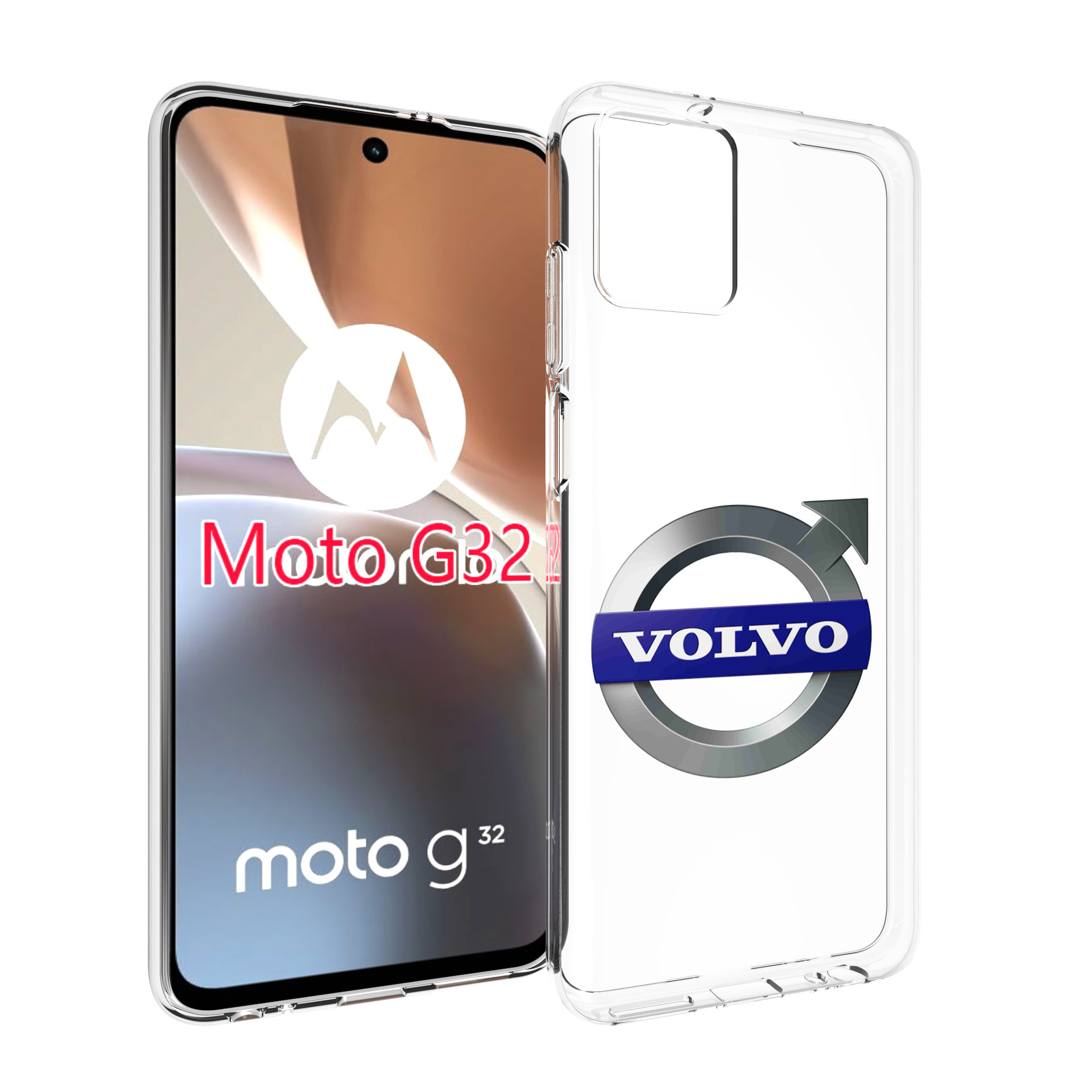 

Чехол MyPads volvo мужской для Motorola Moto G32, Прозрачный, Tocco