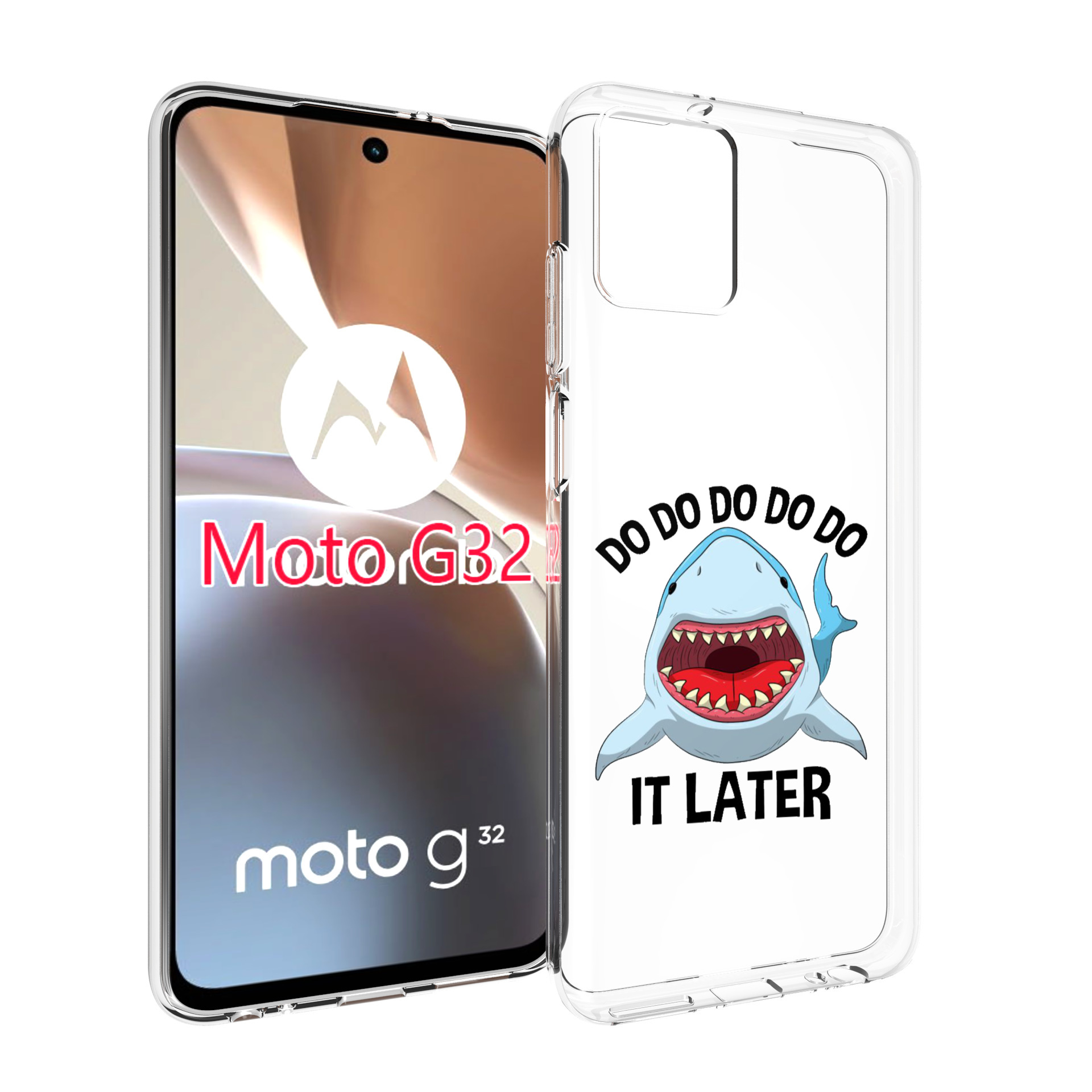 

Чехол MyPads Акула для Motorola Moto G32, Прозрачный, Tocco