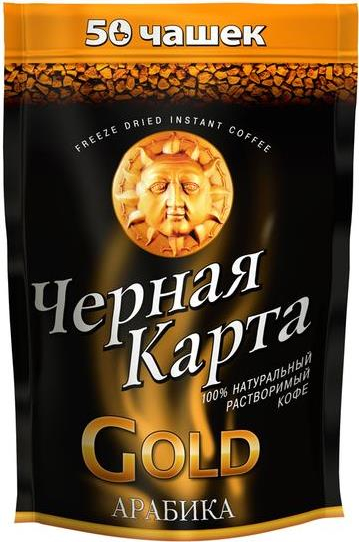 

Кофе Черная Карта Gold растворимый 95 г