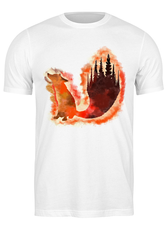 

Футболка мужская Printio Fox here белая 3XL, Белый, Fox here
