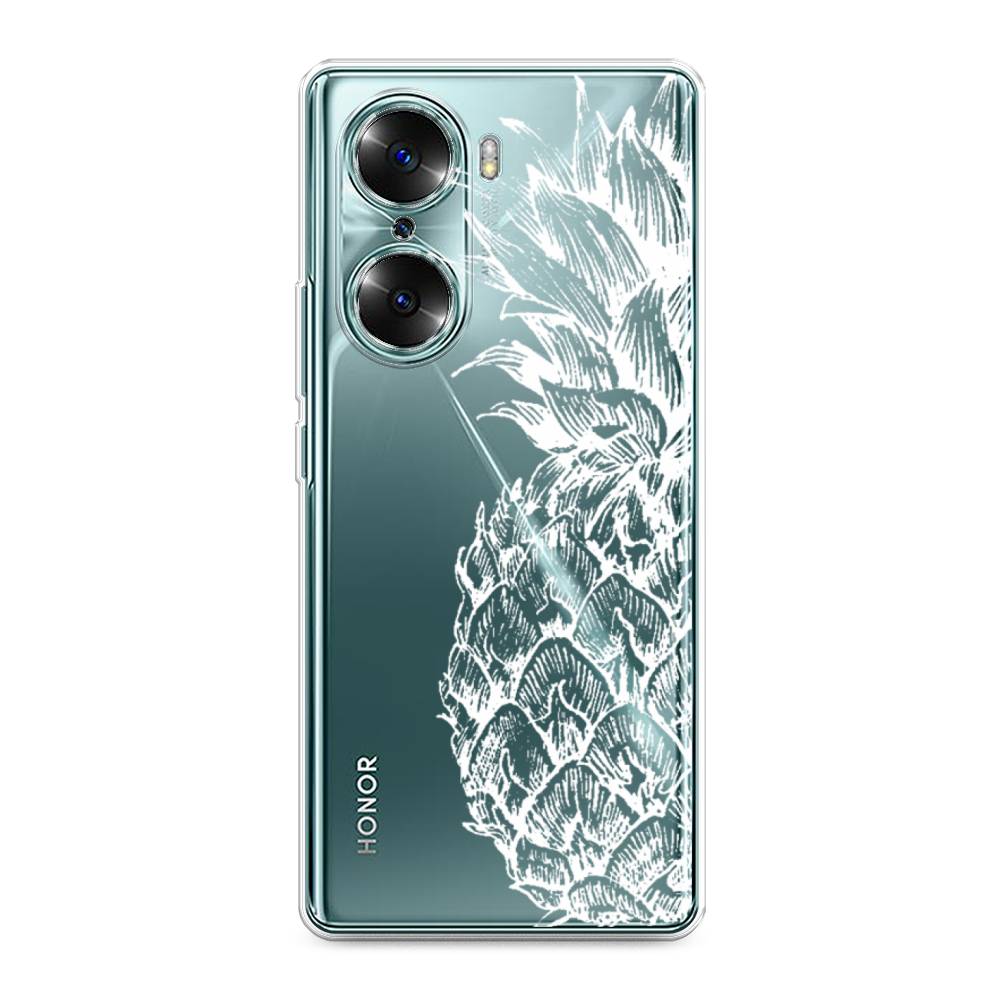 

Чехол Awog на Honor 60 "Ананас графика белая", Разноцветный, 6106650-10