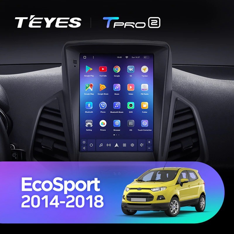 

Штатная магнитола Tesla style Teyes TPRO 2 4/64 Ford EcoSport 2014-2018, TPRO2