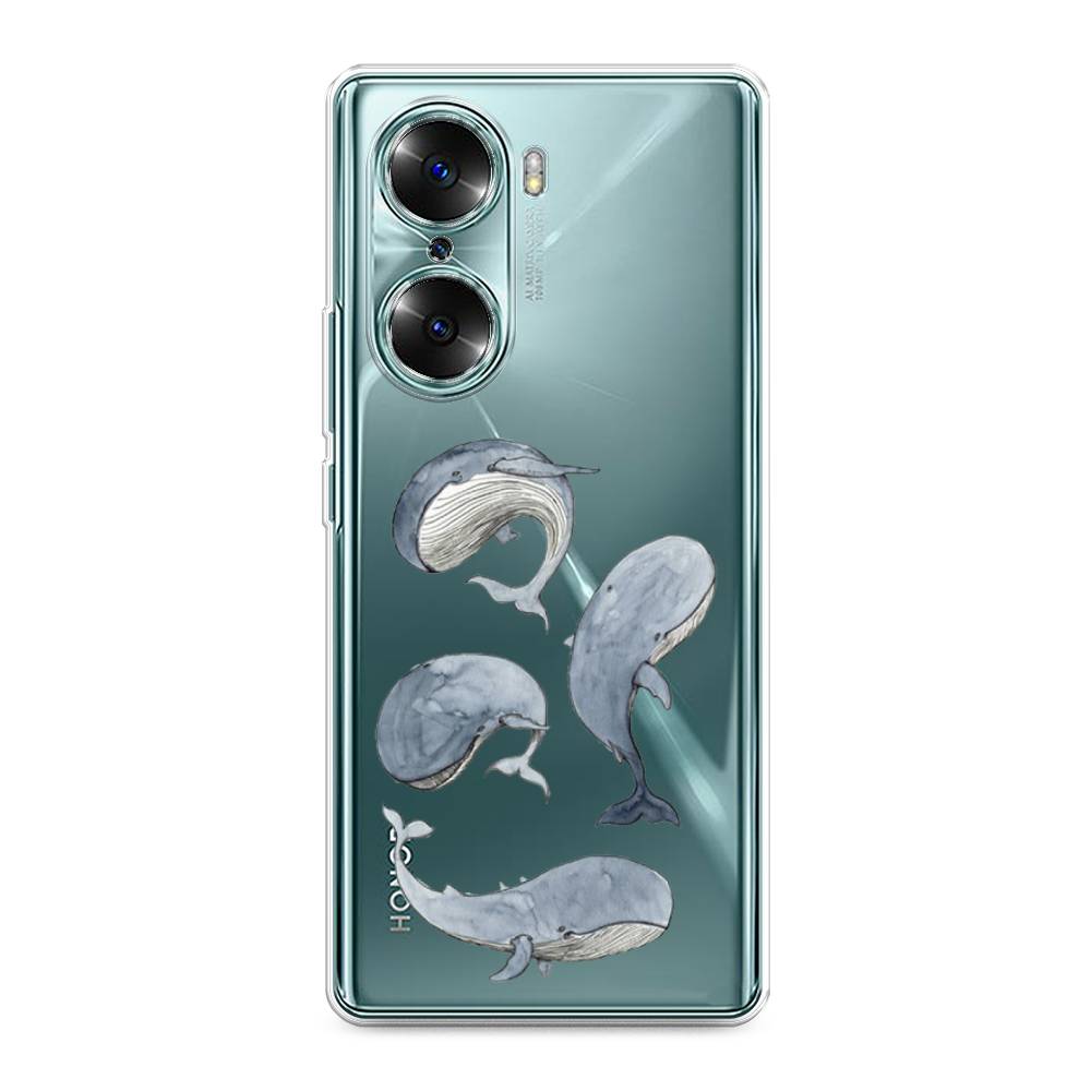 

Чехол Awog на Honor 60 "Киты", Разноцветный, 6106650-1
