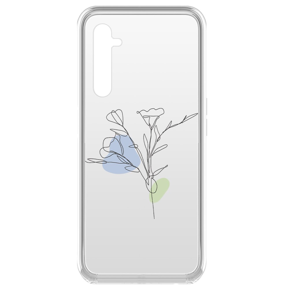 

Чехол-накладка Krutoff Clear Case Эустома для Realme 6 Pro