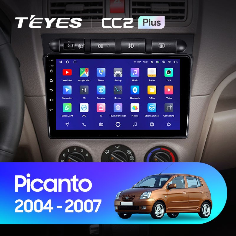 

Штатная магнитола Teyes CC2 Plus 4/32 Kia Picanto SA Morning (2004-2007), CC2 Plus