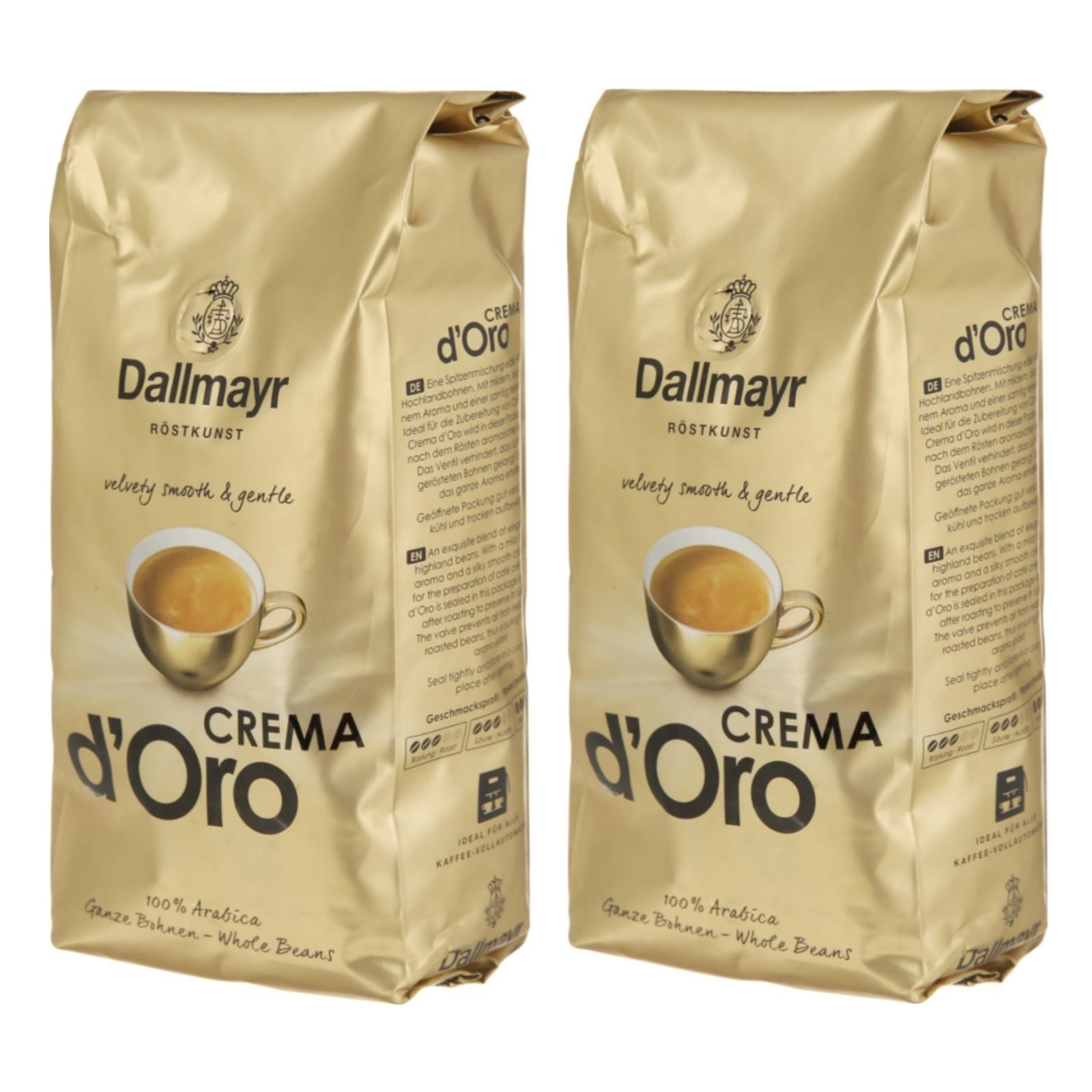 Кофе в зернах Dallmayr Crema dOro, 500 г х 2 шт