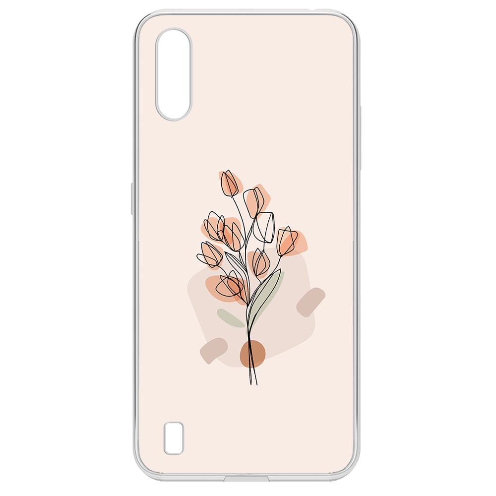 

Чехол-накладка Krutoff Clear Case Букет тюльпанов для Samsung Galaxy A01 (A015)