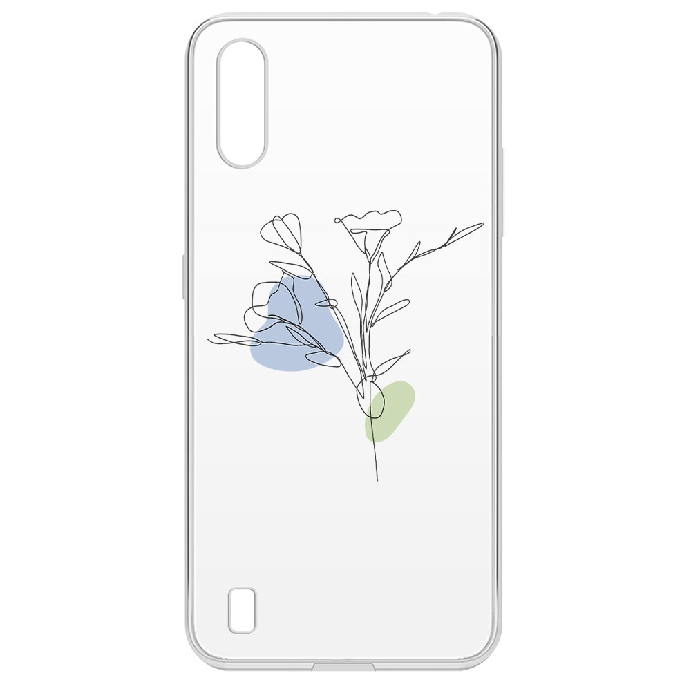 

Чехол-накладка Krutoff Clear Case Эустома для Samsung Galaxy M01 (M015)